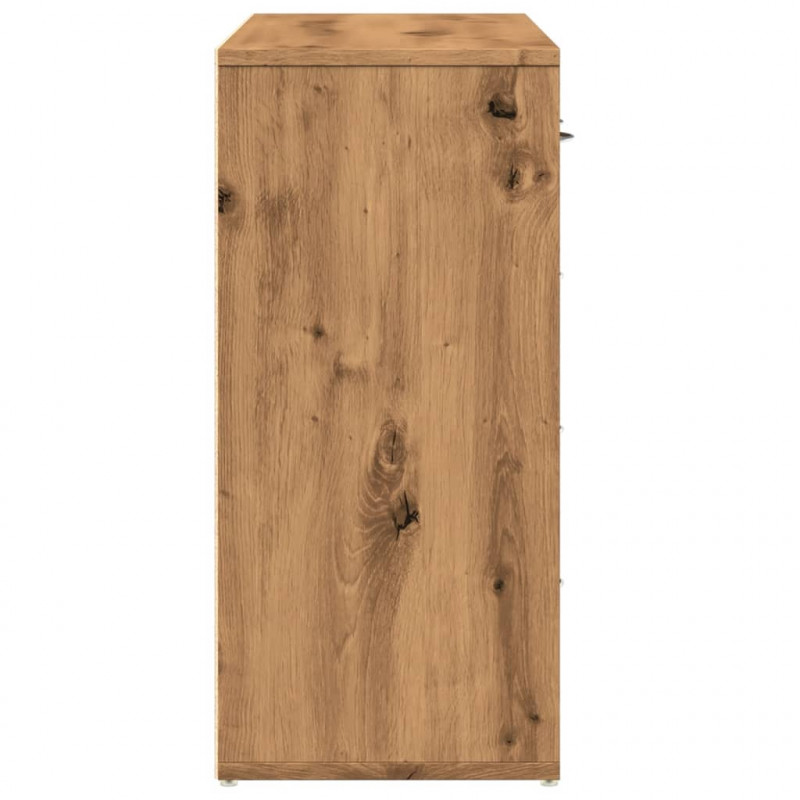Komoda, dąb artisan, 88x30x64 cm, materiał drewnopochodny