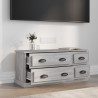 Szafka pod TV, szary dąb sonoma, 100x35,5x45 cm