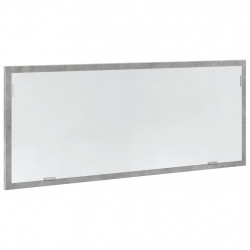 Lustro łazienkowe LED, szarość betonu, 100x8,5x37 cm