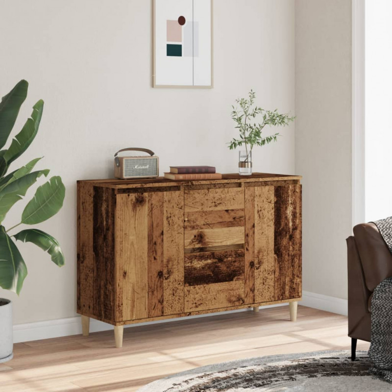 Szafka, stare drewno, 102x35x70 cm, materiał drewnopochodny