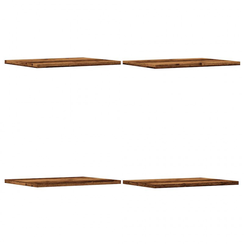 Półki na książki, 4 szt., stare drewno, 40x30x1,5 cm