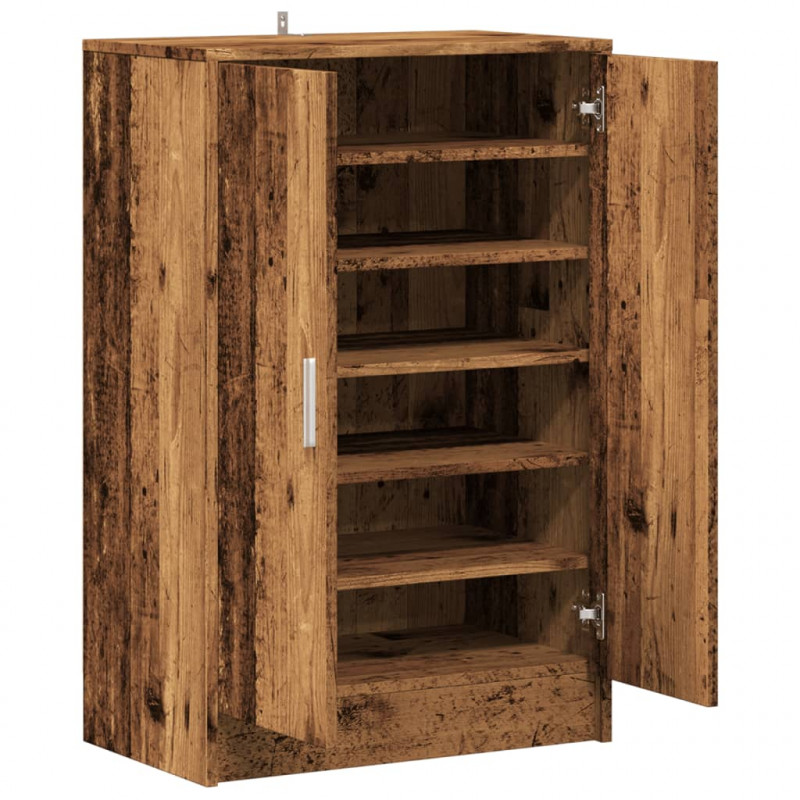 Szafka na buty, stare drewno, 60x35x92 cm
