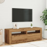 Szafka pod TV z oświetleniem LED, dąb artisan, 120x35x40 cm
