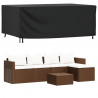 Pokrowce na meble ogrodowe, 2 szt., czarne 240x140x90 cm