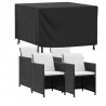 Pokrowce na meble ogrodowe, 2 szt., czarne 113x113x73 cm