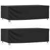 Pokrowce na meble ogrodowe, 2 szt., czarne 300x140x90 cm