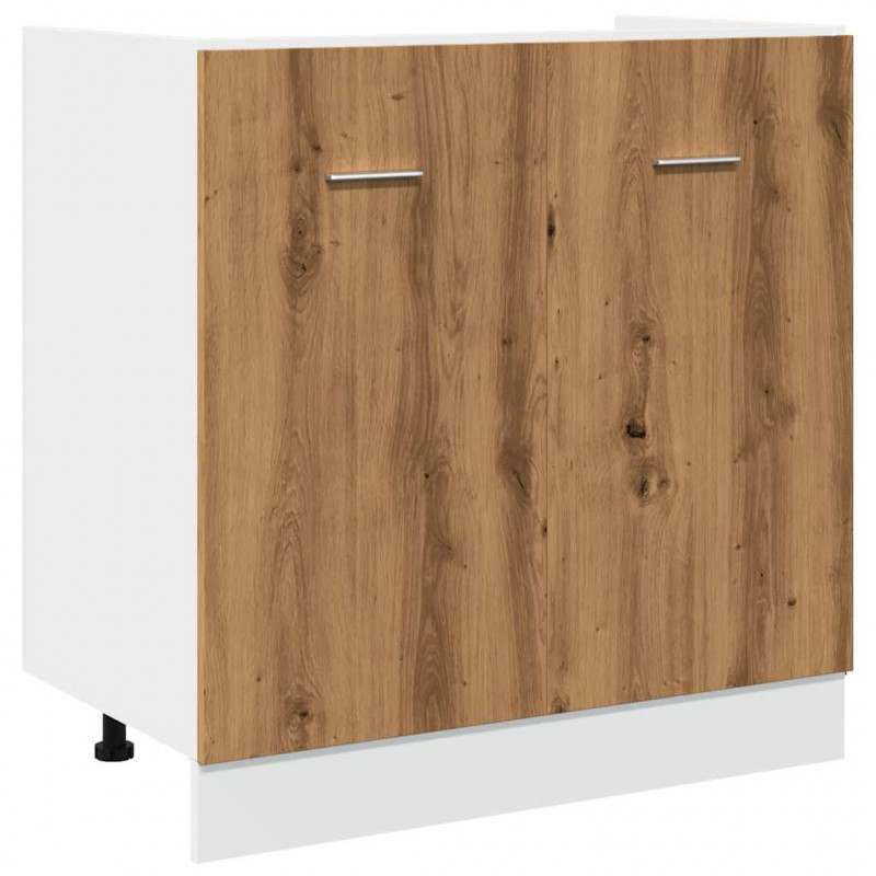 Szafka pod zlew, kolor dąb artisan, 80x46x81,5 cm