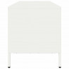 Szafka RTV, biała, 135x39x43,5 cm, stal walcowana na zimno