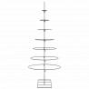 Metalowa choinka świąteczna, do dekoracji, czarna, 180 cm