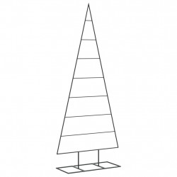 Metalowa choinka świąteczna, do dekoracji, czarna, 150 cm
