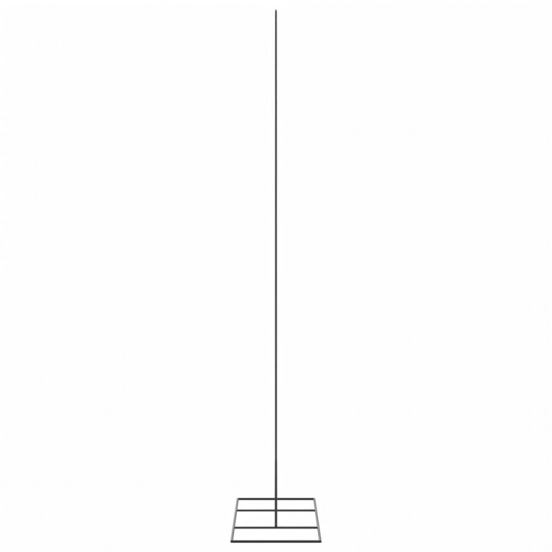 Metalowa choinka świąteczna, do dekoracji, czarna, 210 cm
