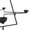 Metalowa choinka świąteczna, do dekoracji, czarna, 105 cm