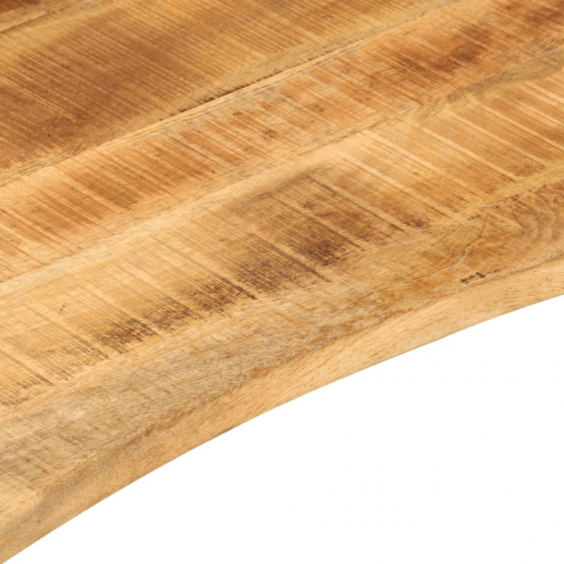 Blat biurka, z wycięciem, 90x50x2,5 cm, surowe drewno mango