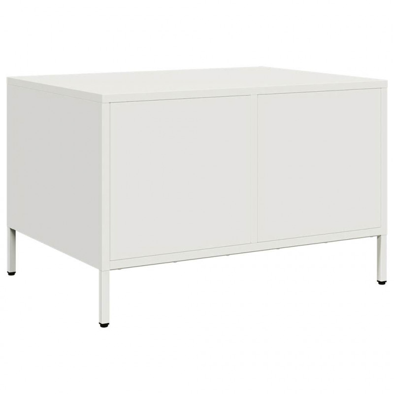 Szafka RTV, biała, 68x50x43,5 cm, stal walcowana na zimno