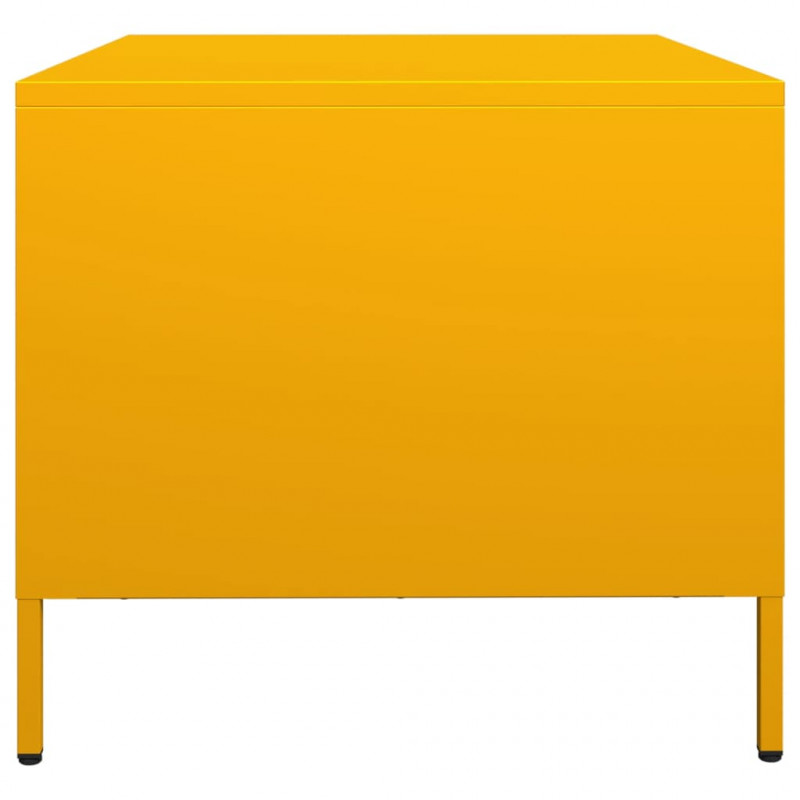 Szafka RTV, musztardowa, 68x50x43,5 cm, stal walcowana na zimno