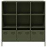 Szafka, oliwkowa, 101,5x39x103,5 cm, stal