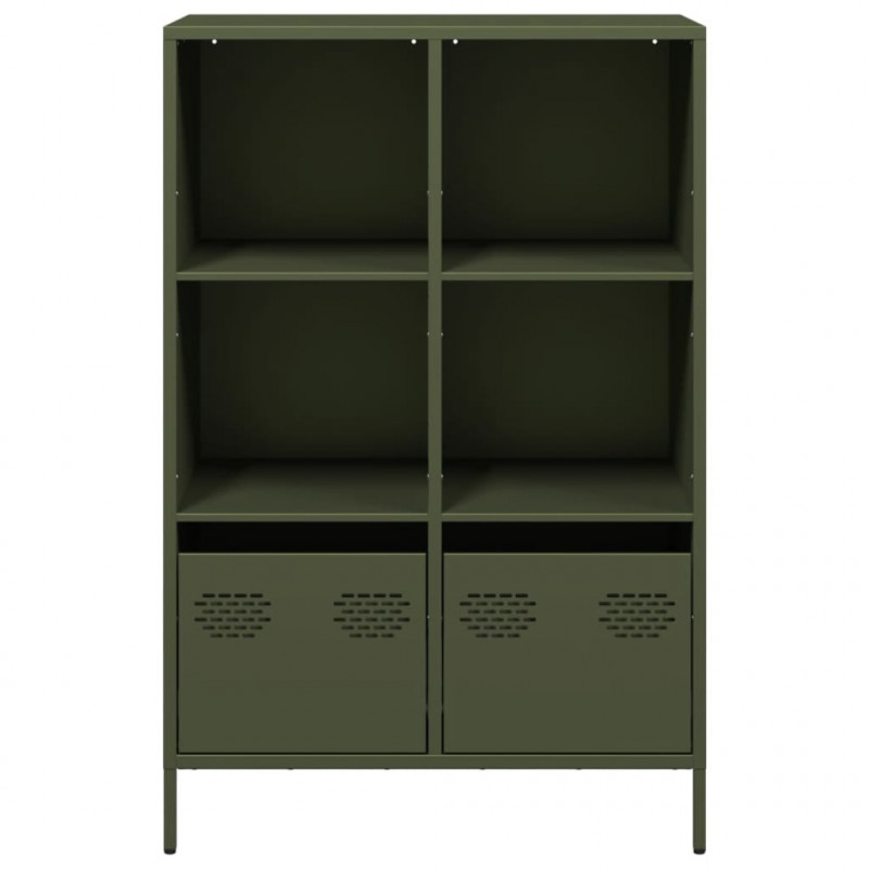Szafka, oliwkowa, 68x39x103,5 cm, stal