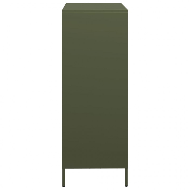 Szafka, oliwkowa, 68x39x103,5 cm, stal