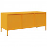 Szafka RTV, żółta, 101,5x39x43,5 cm, stal walcowana na zimno