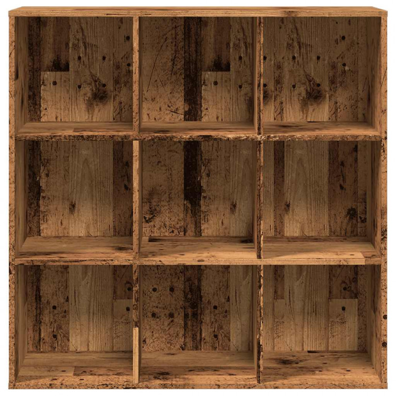 Regał, stare drewno, 98x29x97,5 cm, materiał drewnopochodny