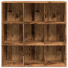 Regał, stare drewno, 98x29x97,5 cm, materiał drewnopochodny