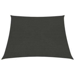 Żagiel przeciwsłoneczny, 160 g/m², antracytowy, 3/4x3 m, HDPE