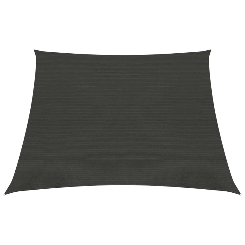 Żagiel przeciwsłoneczny, 160 g/m², antracytowy, 3/4x3 m, HDPE
