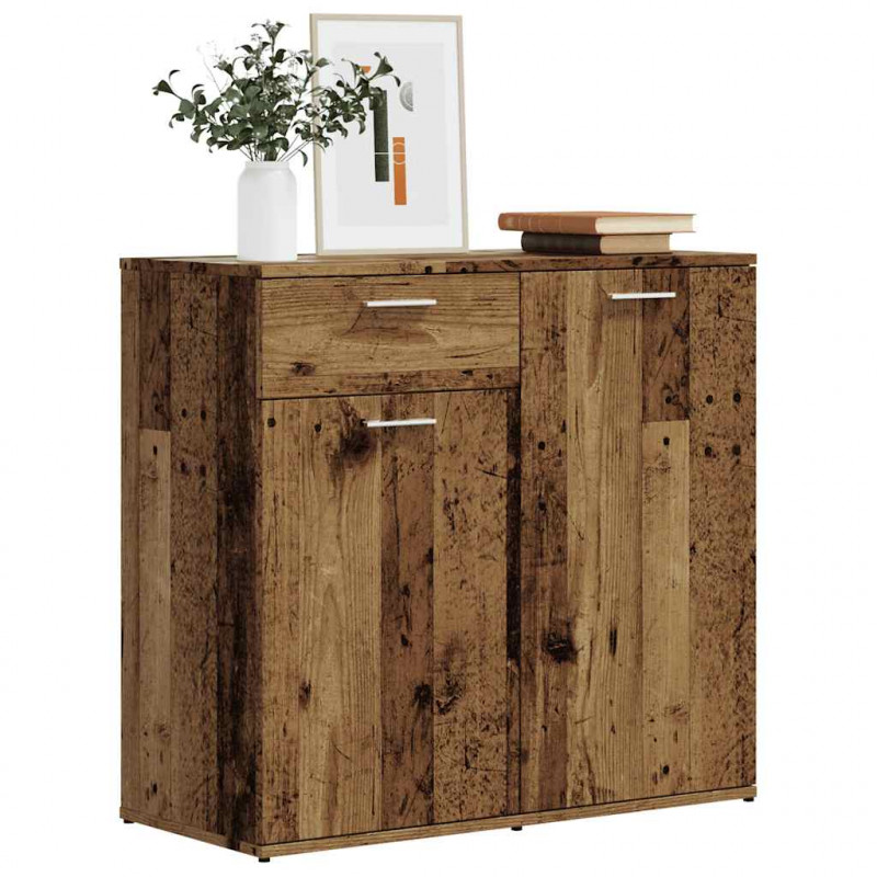 Szafka, stare drewno, 80x36x75 cm, materiał drewnopochodny