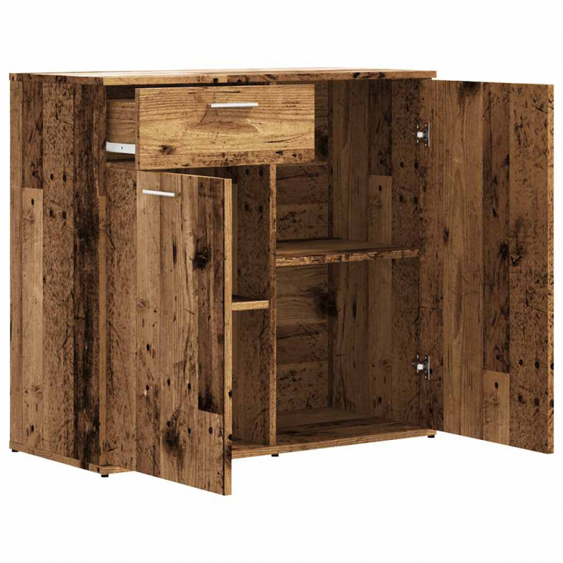 Szafka, stare drewno, 80x36x75 cm, materiał drewnopochodny