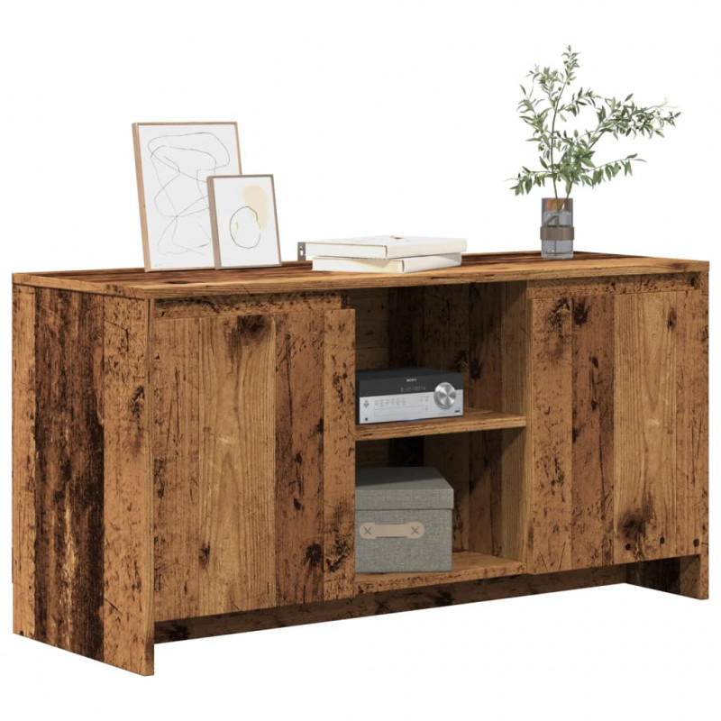 Szafka pod TV, stare drewno, 102x37,5x52,5 cm