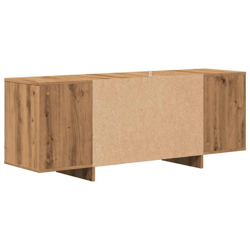 Szafka TV, dąb artisan, 130x35x50 cm, materiał drewnopochodny