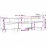 Szafka pod TV, stare drewno, 150x30x44,5 cm