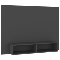 Wisząca szafka pod TV, szara, 120 x 23,5 x 90 cm