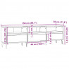 Szafka pod TV, stare drewno, 150x30x44,5 cm