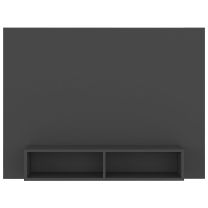 Wisząca szafka pod TV, szara, 120 x 23,5 x 90 cm