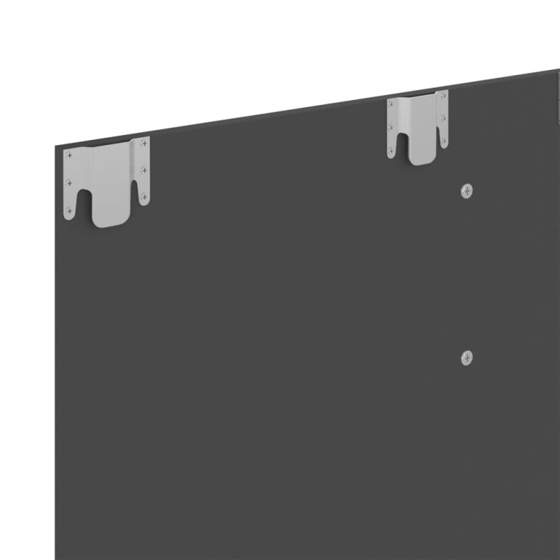 Wisząca szafka pod TV, szara, 120 x 23,5 x 90 cm