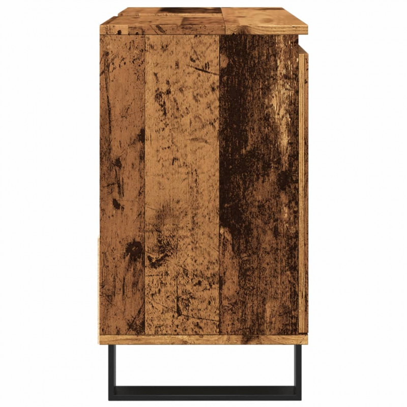 Szafka pod umywalkę, stare drewno, 65x33x60 cm