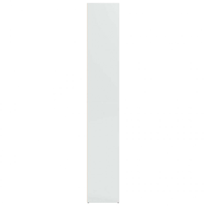 Regał, biały, połysk, 40x30x189 cm, materiał drewnopochodny