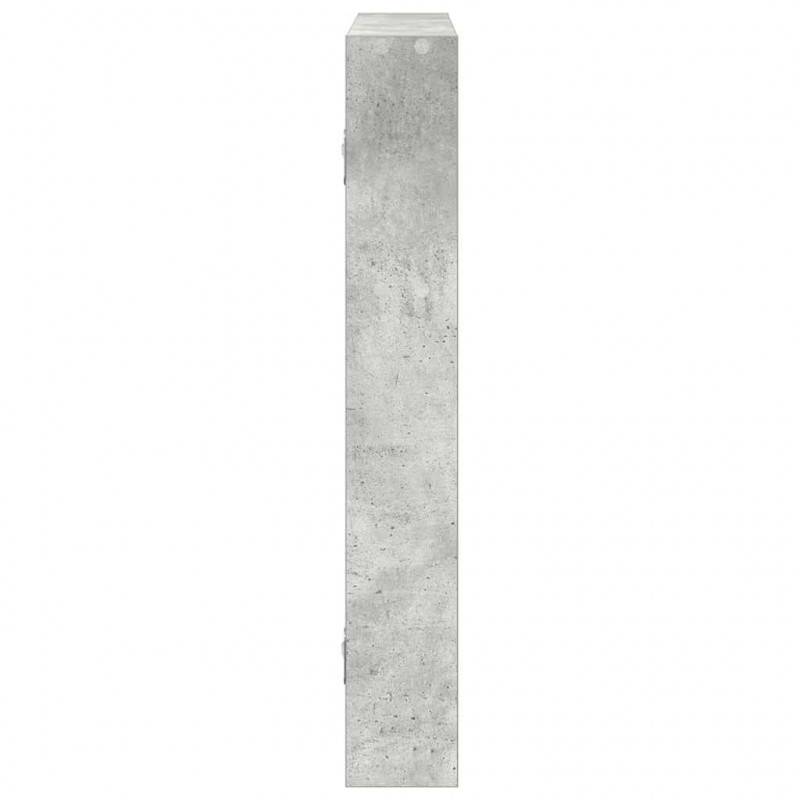 Półka ścienna, szarość betonu, 43x9x60 cm