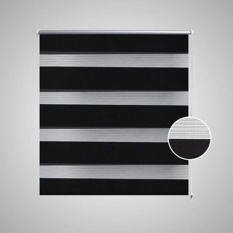 Roleta Zebra 120 x 175 cm czarna