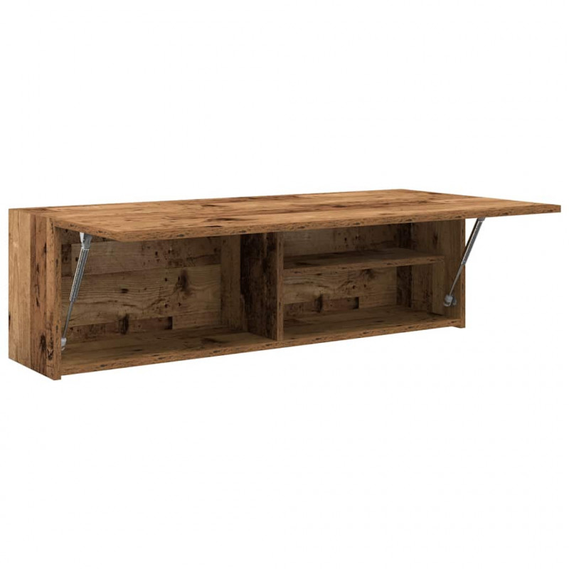 Wisząca szafka łazienkowa, stare drewno, 100x25x30 cm