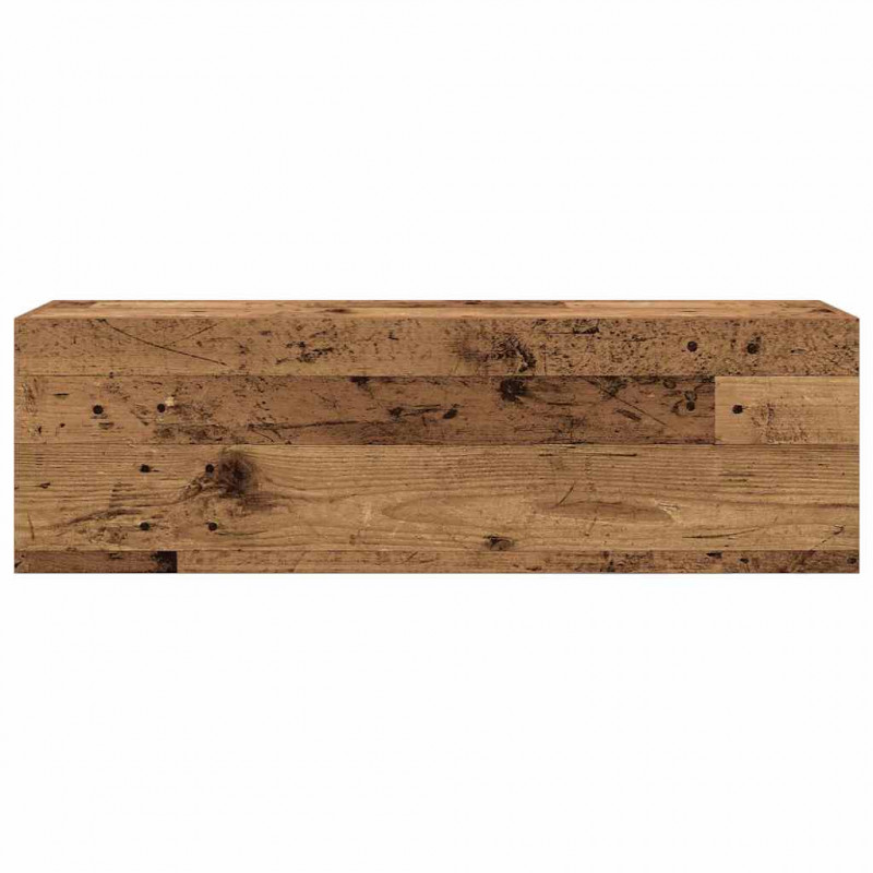 Wisząca szafka łazienkowa, stare drewno, 100x25x30 cm