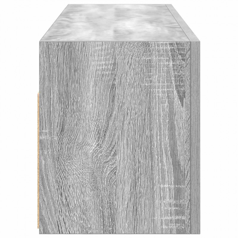 Wisząca szafka łazienkowa, szary dąb sonoma, 100x25x30 cm