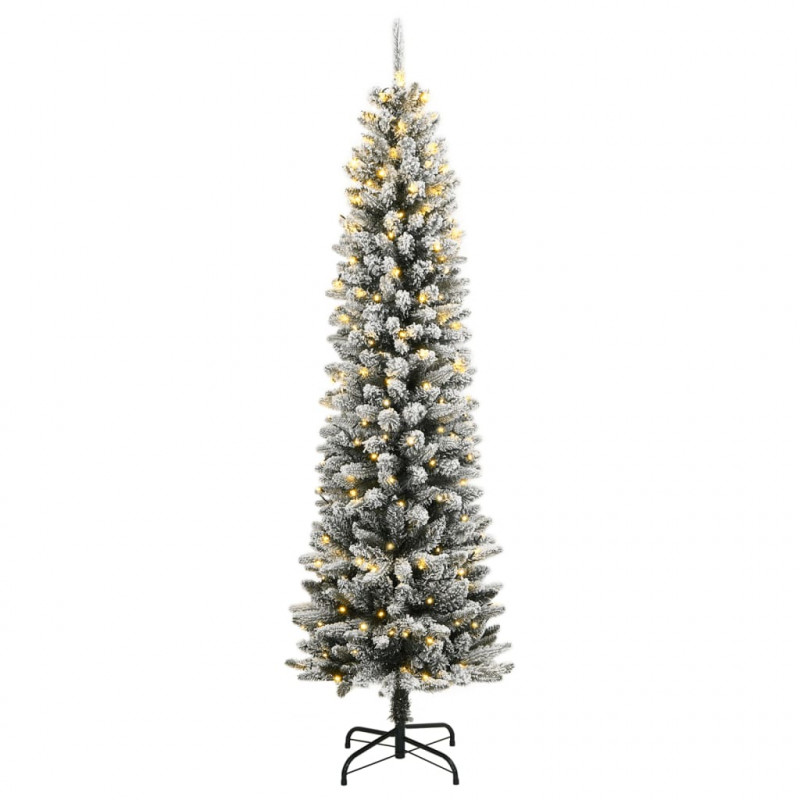 Sztuczna choinka, ośnieżona, 300 lampek LED, 240 cm