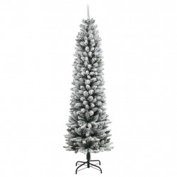 Sztuczna choinka z 300 lampkami LED, ośnieżona, 180 cm