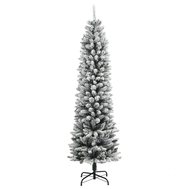 Sztuczna choinka z 300 lampkami LED, ośnieżona, 180 cm