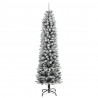 Sztuczna choinka z 300 lampkami LED, ośnieżona, 180 cm
