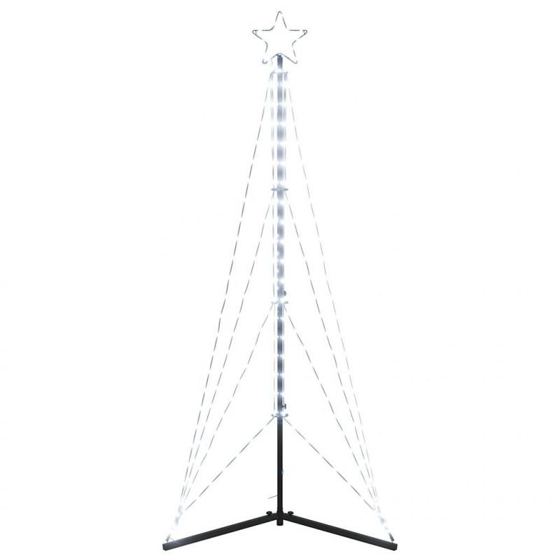 Lampki choinkowe, 363 zimnych białych LED, 182 cm