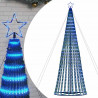 Stożkowa choinka z lampek, 1028 niebieskich LED, 403 cm