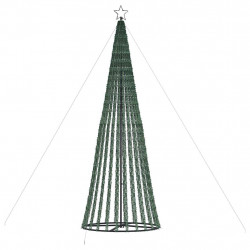 Stożkowa choinka z lampek, 1028 niebieskich LED, 403 cm